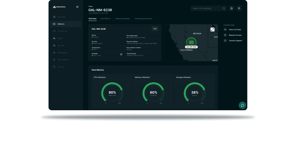 Edge Computing AI Starlink Control Data Centers Armada